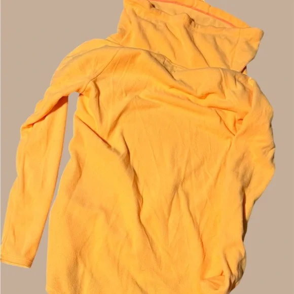 Vibrant Orange Women's Pocket Sweater #444 - Picture 2 of 3